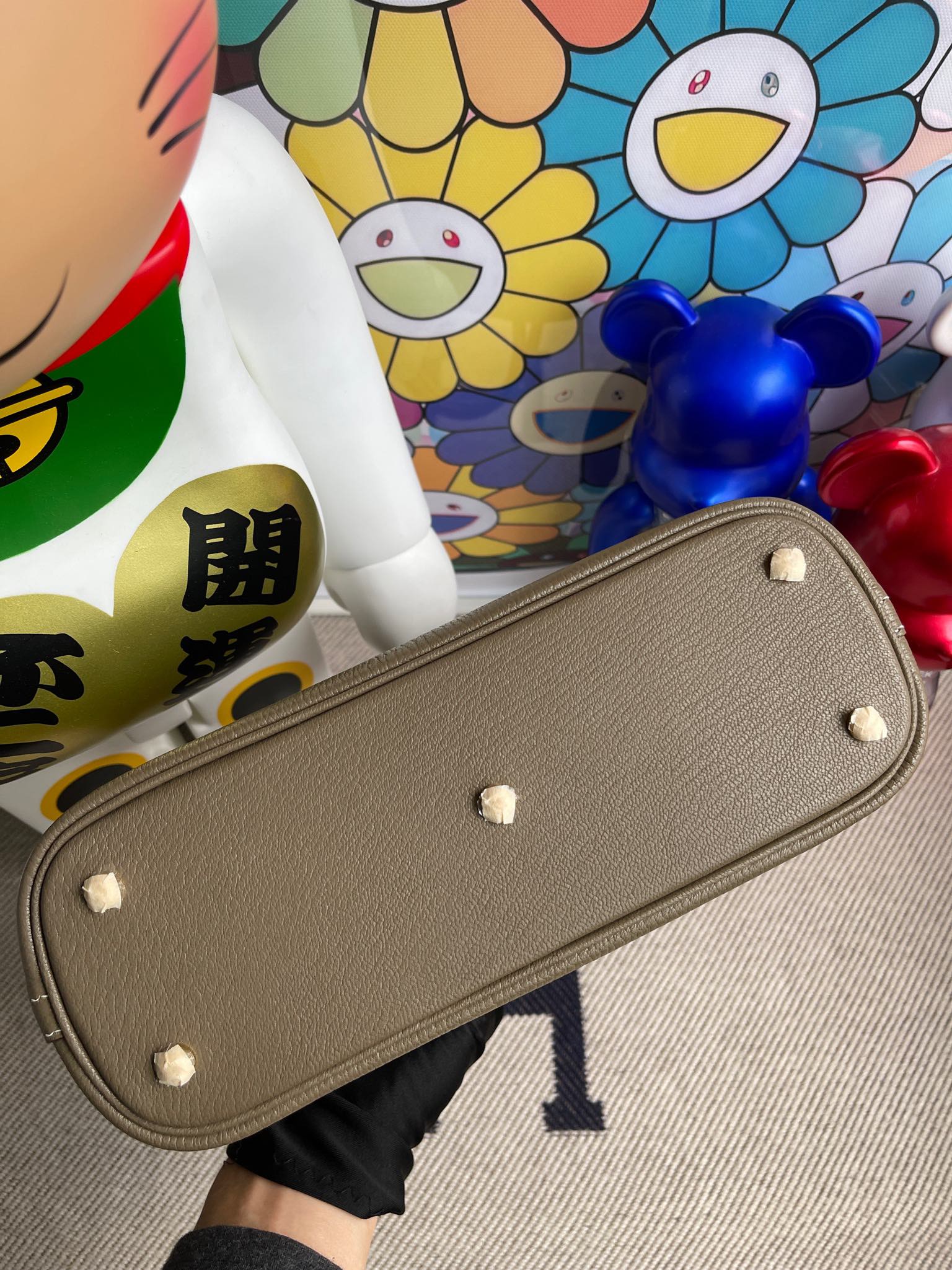 에르메스 볼리드25 에토프 금장 염소가죽